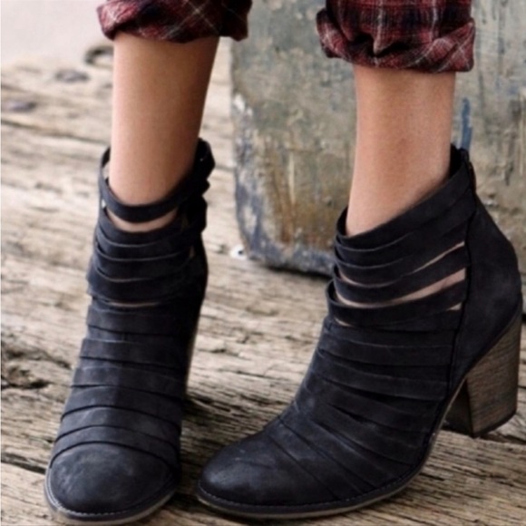 Free People | Anthropologie Hybrid Strappy Heel Ankle Bootie women size 8 - Picture 3 of 10